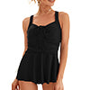 Womens One Piece Tummy Control Swimwear Cross Strap Swimdress Skirts Ruched Swimsuit Padded Bathing Suit Monokini Beachwear Swimming Costume