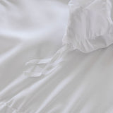2Pcs/3Pcs Ruched Duvet Quilt Cover Set Queen King Size Bedding Set + Pillowcases
