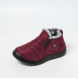 Waterproof Winter Women Men Shoes Snow Boots Plush Slip On Warm Ankle Size US