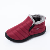 Waterproof Winter Women Men Shoes Snow Boots Plush Slip On Warm Ankle Size US