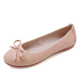 Women's Slip On Flats Shoes Loafers Chunky Heels OL Dress Party Shoes Round Toe
