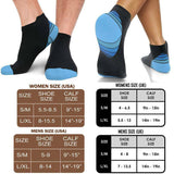 Copper Low Cut Compression Running Socks For Men & Women-3/6Pairs-Circulation best for Athletic,Ankle Support Travel