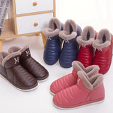 Unisex  Women Men Winter Slippers Boots Shoes Slip On Cotton Plush Warm Indoor Home Non Slip Shoes