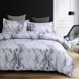 3Pcs Marble Duvet Quilt Cover Set Queen King Size Bedding Set With Pillowcases