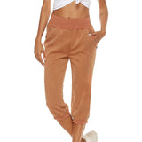 Women's Harem pants Loose Fit Capri Pants Jogger Workout Yoga Lounge Pants with Pockets