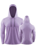 CVLIFE Mens Workout Hoodie T-shirts Dry Fit Lightweight Athletic Casual Long Sleeve Pullover Shirts Casual Breathable Ultraviolet-Proof Tops