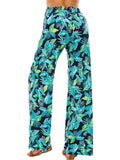 Boho Palazzo Pants for Women Floral Print Wide Leg Lounge Pants
