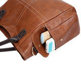 Women's PU Leather Handbag Tote Satchel Single Shoulder Bag Travel Crossbody Bag