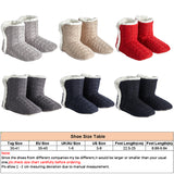 Womens Warm Bootie Slippers Fluffy Plush Pull On Indoor Outdoor Winter House Shoes