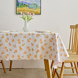 Waterproof PVC Table Cloth Oil-Proof Wipeable Rectangle Tablecloth Kitchen Decor