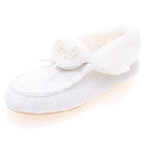 Women Slip On Round Toe Slipper Closed Heel Winter Boots Keep Warm Slipper