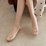 Women's Slip On Flats Shoes Loafers Chunky Heels OL Dress Party Shoes Round Toe
