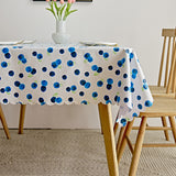 Waterproof PVC Table Cloth Oil-Proof Wipeable Rectangle Tablecloth Kitchen Decor