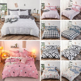 Microfiber Queen Duvet Cover Set, 3 Pieces Ultra Soft Cow Printed Comforter Cover Set with Zipper Closure and Corner Ties, Black and White