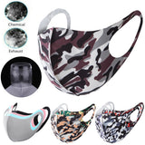 CUH Camouflage Frabic Face Masks,Adult Woman Man Mouth Covering,Strethable Mouth-muffle,Washable Reusable Mask