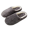 Unisex Plush Home Slippers Indoor Winter Warm Slip On Flat Shoes Anti-Slip