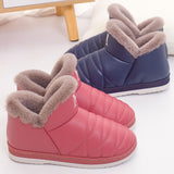 Unisex  Women Men Winter Slippers Boots Shoes Slip On Cotton Plush Warm Indoor Home Non Slip Shoes