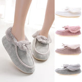 Women Slip On Round Toe Slipper Closed Heel Winter Boots Keep Warm Slipper