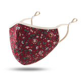 CUH Floral Frabic Face Masks,Adult Woman Man Mouth Covering,Strethable Mouth-muffle,Washable Reusable Mask
