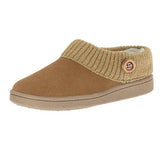 Unisex Fur Lined Slippers Mules Winter Warm Outdoor Indoor Slip On Casual Shoes