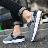 Unisex Slip On Mules Slipper Winter Warm Non-Slip Home Indoor Shoes US 6.5-13