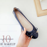 Women's Slip On Flats Shoes Loafers Chunky Heels OL Dress Party Shoes Round Toe
