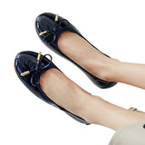 Women's Slip On Flats Shoes Loafers Chunky Heels OL Dress Party Shoes Round Toe