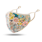 CUH Floral Frabic Face Masks,Adult Woman Man Mouth Covering,Strethable Mouth-muffle,Washable Reusable Mask