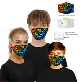 CUH Cloth Face Masks,Printing Masks,Adult Kids Mouth Covering,Woman Man Masks,Strethable Mouth-muffle,Washable Reusable Mask