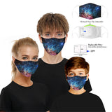 CUH Cloth Face Masks,Printing Masks,Adult Kids Mouth Covering,Woman Man Masks,Strethable Mouth-muffle,Washable Reusable Mask