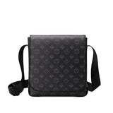 Men's Large Capacity Adjustable Shoulder Straps Briefcase Men Pvc Leather Zipper Bag Waterproof Business Travel Printed Messenger