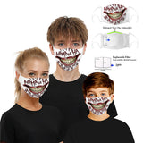CUH Cloth Face Masks,Printing Masks,Adult Kids Mouth Covering,Woman Man Masks,Strethable Mouth-muffle,Washable Reusable Mask