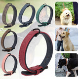 Pet Dog Soft PU Leather Neck Collar Adjustable Buckle For Small Medium Large Dog