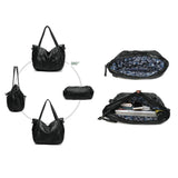 Women's Casual PU Leather Handbag Tote Satchel Shoulder Bag Purse Crossbody Bag