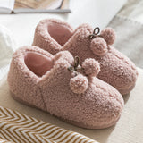 Women's Loafer Warm Plush Slippers Indoor Outdoor House Shoes Booties