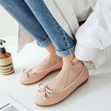 Women's Slip On Flats Shoes Loafers Chunky Heels OL Dress Party Shoes Round Toe