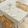 Waterproof PVC Table Cloth Oil-Proof Wipeable Rectangle Tablecloth Kitchen Decor