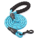 5FT Dog Leash Lead Padded Handle Reflective Nylon Rope Training Walking Harness