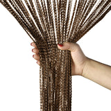 Door String Beads Divider Tassel Fringe Beaded Panel Room Crystal Curtain Window