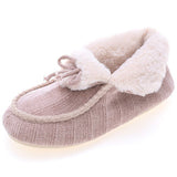 Women Slip On Round Toe Slipper Closed Heel Winter Boots Keep Warm Slipper