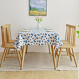 Waterproof PVC Table Cloth Oil-Proof Wipeable Rectangle Tablecloth Kitchen Decor