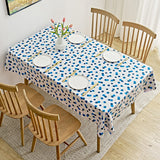 Waterproof PVC Table Cloth Oil-Proof Wipeable Rectangle Tablecloth Kitchen Decor