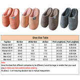 Womens Mens Winter House Slippers Flat Heels Plush Slippers Closed Toe Winter Soft House Casual Shoes