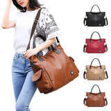 Women's PU Leather Handbag Tote Satchel Single Shoulder Bag Travel Crossbody Bag