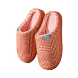 Womens Mens Winter House Slippers Flat Heels Plush Slippers Closed Toe Winter Soft House Casual Shoes