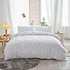 2Pcs/3Pcs Ruched Duvet Quilt Cover Set Queen King Size Bedding Set + Pillowcases