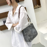Women Leopard PU Leather Shoulder Bag Handbag Crossbody Purse Satchel Messenger