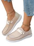 Ferndule Womens Non Slip Slip Resistant Canvas Shoes Summer Breathable Boat Loafers Outdoor Fashion Wide Width Sneakers