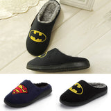 Unisex Winter Slippers Warm Mens Womens Superhero No-Slip Soft House Indoor Shoes