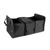 Car Backseat Trunk Organizers with Cooler Bag, Collapsible Grocery Cargo Storage Box Car Truck SUV 3 Section Fold Storage Bin with Side Net Pockets